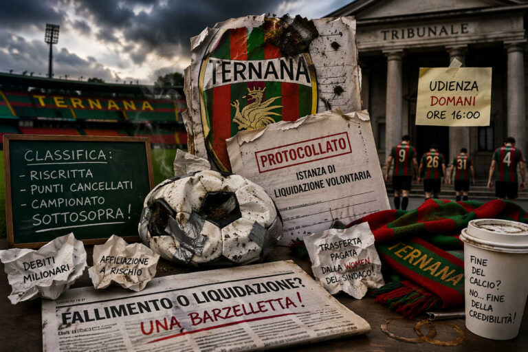 Ternana allo sfascio: tra buffi, tribunali e pezze al culo, ‘sto campionato è ‘na barzelletta!