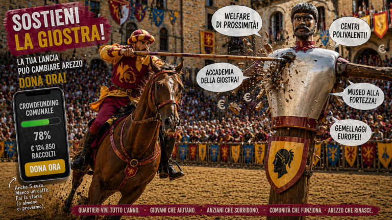 La Giostra del Saracino salverà il mondo (e pure le bollette): basta crederci forte e fare crowdfunding