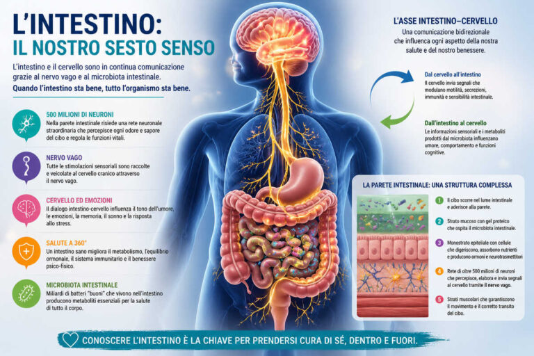 L’intestino: il nostro sesto senso e centro della salute