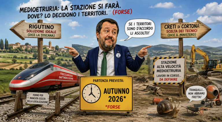 Stazione Medioetruria, Salvini apre a tutti: ‘Decidete voi… poi passo’