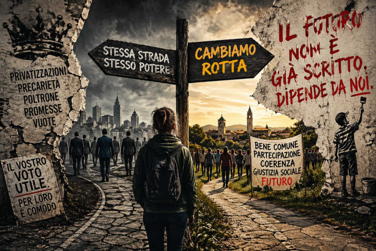 Oltre ‘sto “voto utile”: o si cambia rotta, o s’annega tutti insieme