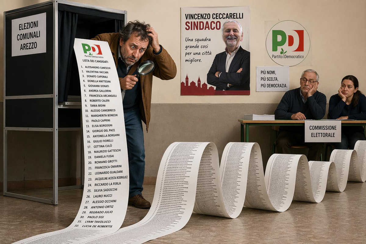 Una lista elettorale infinita