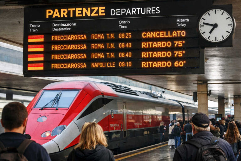 Treni fermi tra Firenze e Roma: nel weekend l’alta velocità va… piano piano