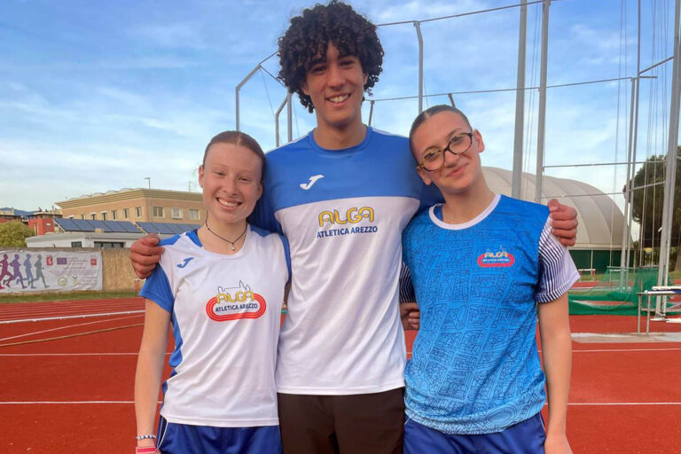 Alga Atletica Arezzo protagonista ai Campionati di Società Allievi: conquistate cinque medaglie