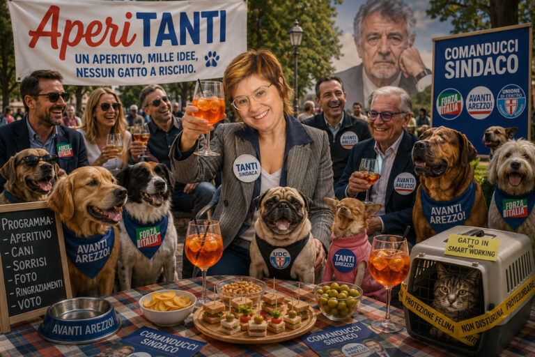 AperiTanti al Giotto: Lucia offre l’aperitivo, Ghinelli forse compare in ologramma