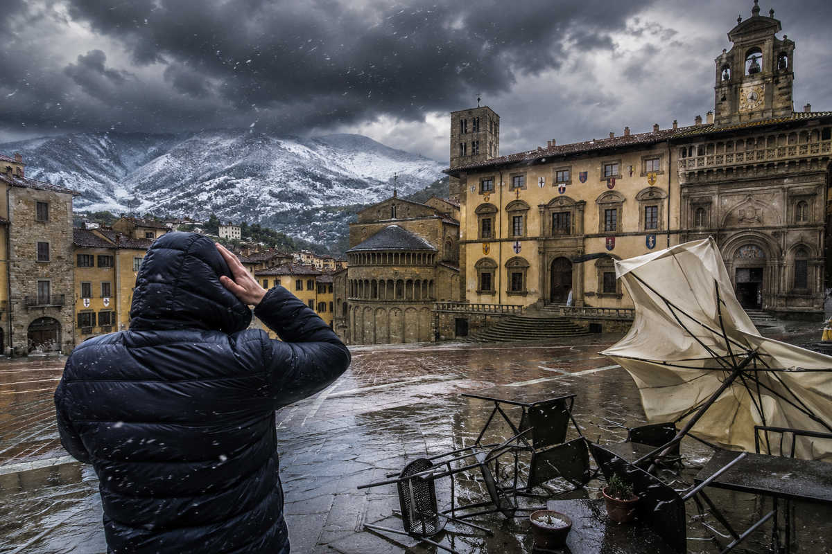 Arezzo maltempo