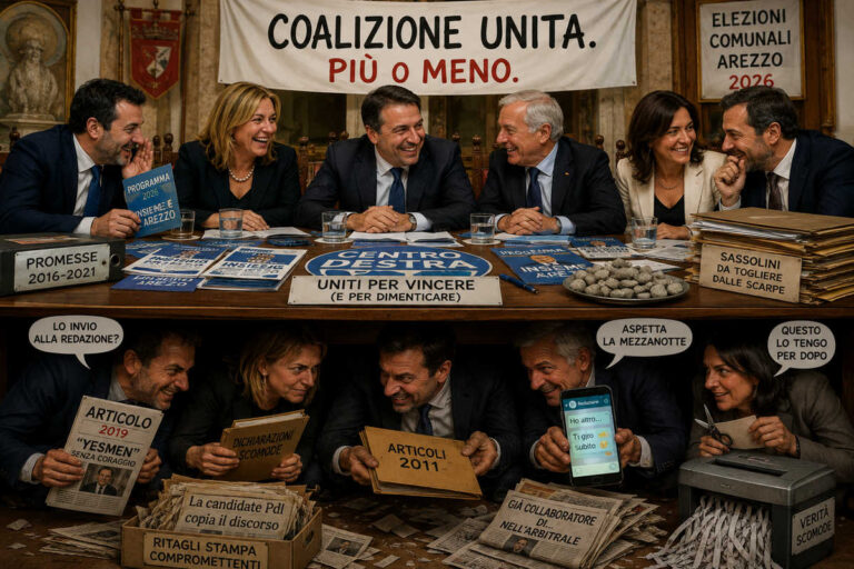 Comunali Arezzo, nella stessa coalizione volano più dossier che volantini