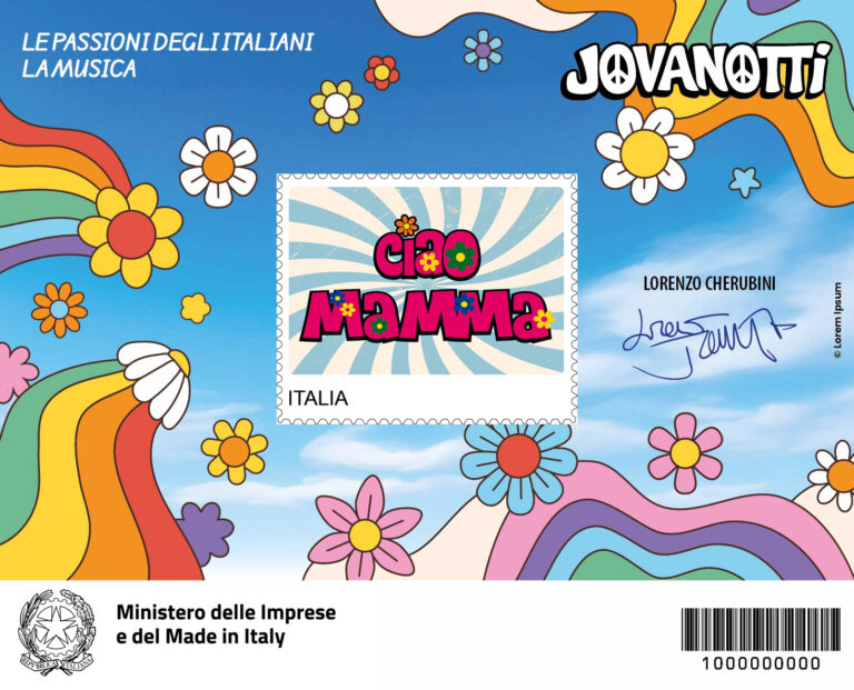 Ciao Mamma” diventa francobollo: pure la posta se mette a cantare