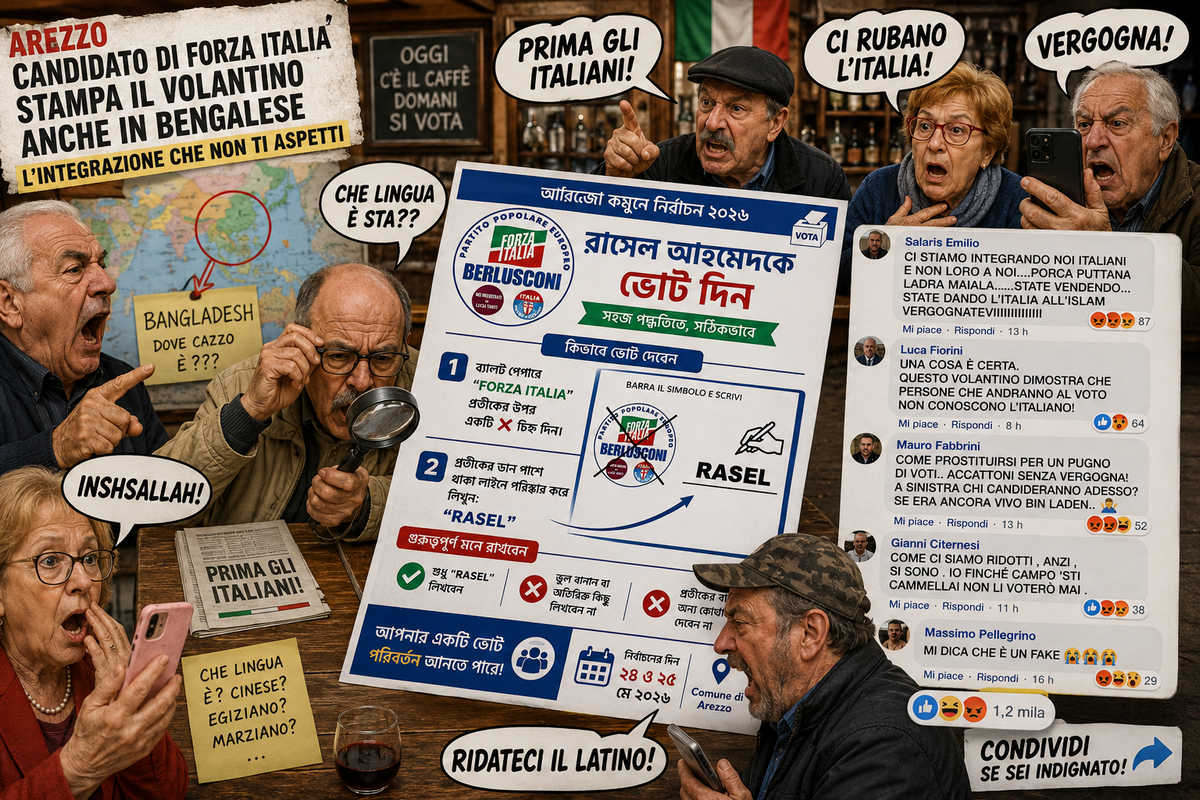 Il caos del volantino elettorale