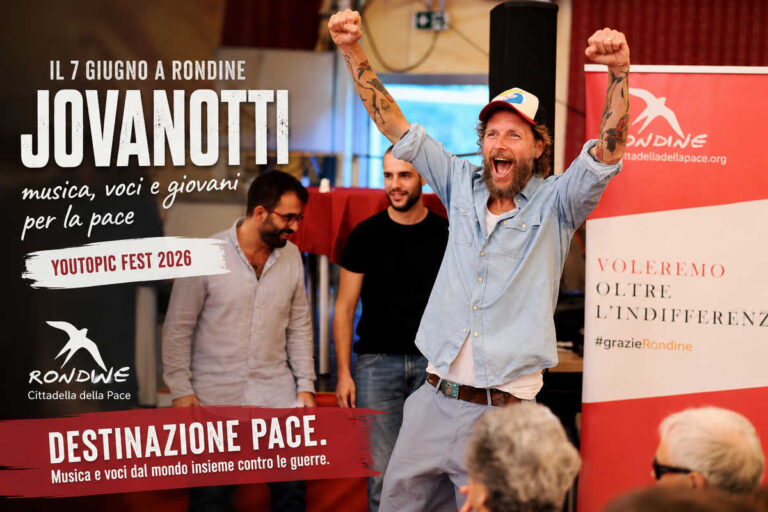 Jovanotti a Rondine, preparate i sandali: arriva la pace versione festivalone