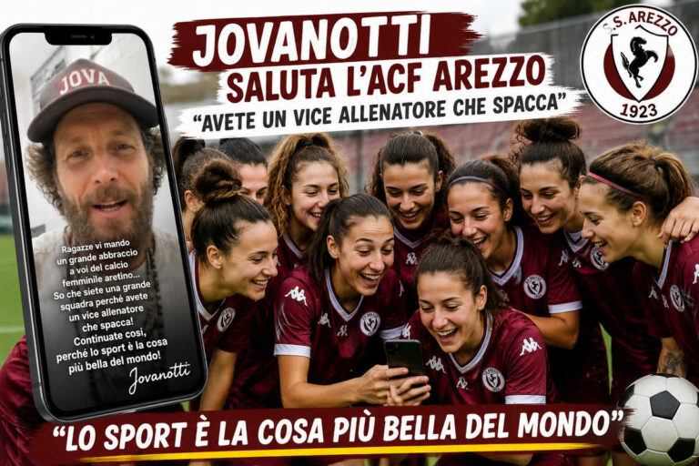 Jovanotti scopre l’Acf Arezzo: “Avete un vice allenatore che spacca” 