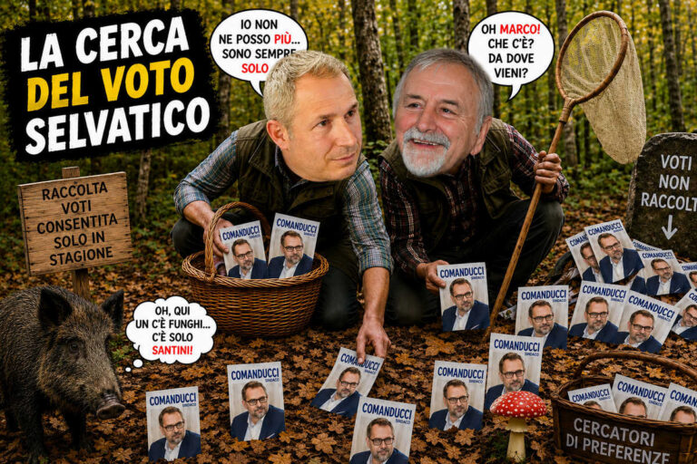 Cosa non si fa per “raccattare” voti: anche il boschetto diventa seggio