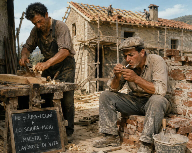 Il falegname e il muratore Due fratelli, una sigaretta sempre spenta e un tetto che resiste ancora