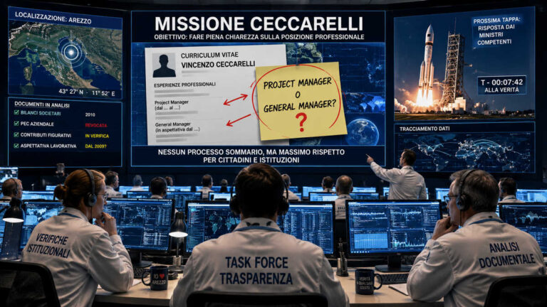 Michelotti porta il caso Ceccarelli in Parlamento: “Per sapere che lavoro fa, interrogata anche la NASA”