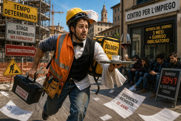 Arezzo lavora, ma quasi sempre a tempo: boom di contratti precari e caccia disperata a personale