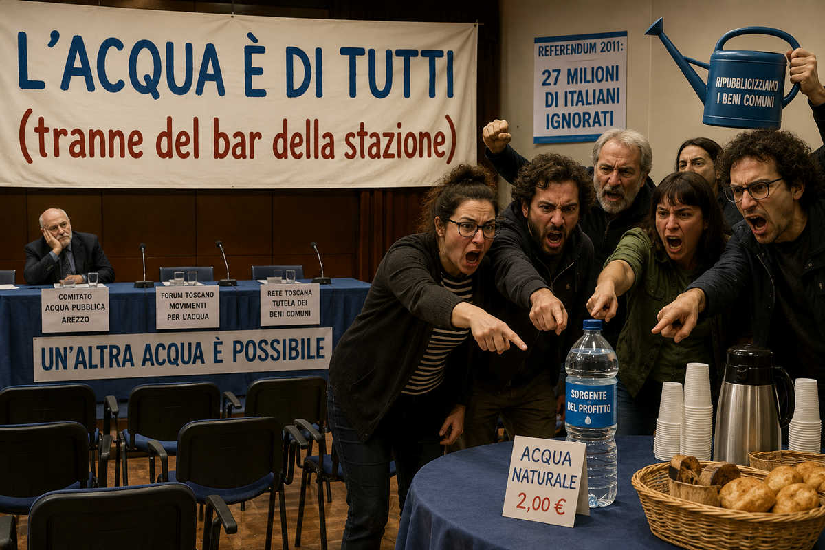 Protesta per l'acqua pubblica