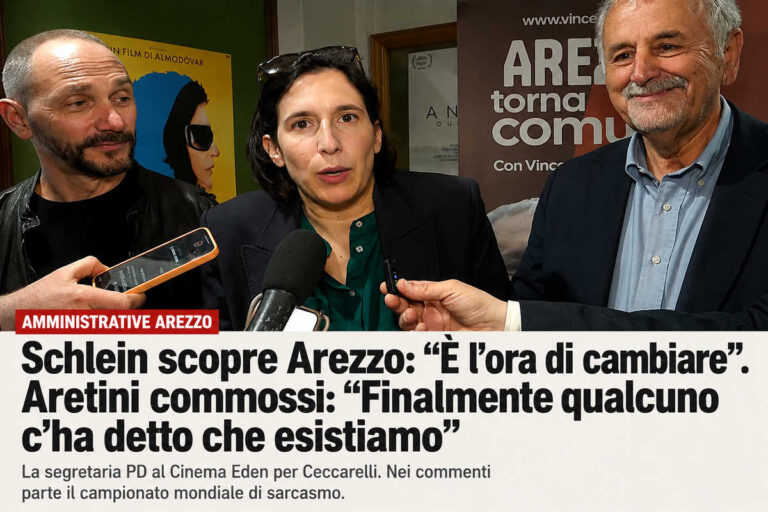Schlein scopre Arezzo: “Va cambiata”. Aretini commossi: “Finalmente qualcuno c’ha detto che esistiamo”