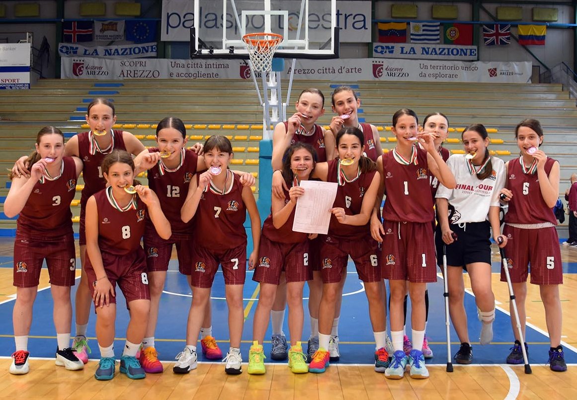 Scuola Basket Arezzo - Vittoria campionato femminile Under14