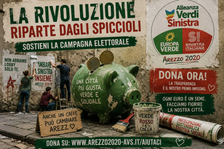 “Anche la rivoluzione c’ha l’IBAN”: AVS apre il crowdfunding e scopre che i manifesti un si stampano coi buoni propositi