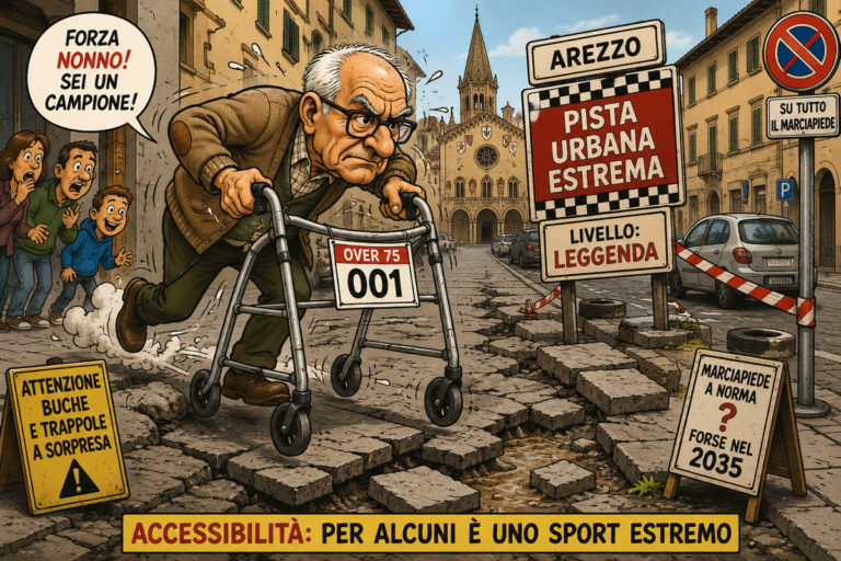 Arezzo “città universale”: entro il 2030 previsti 14 chilometri di pista ciclabile per evitare anziani vaganti sui marciapiedi