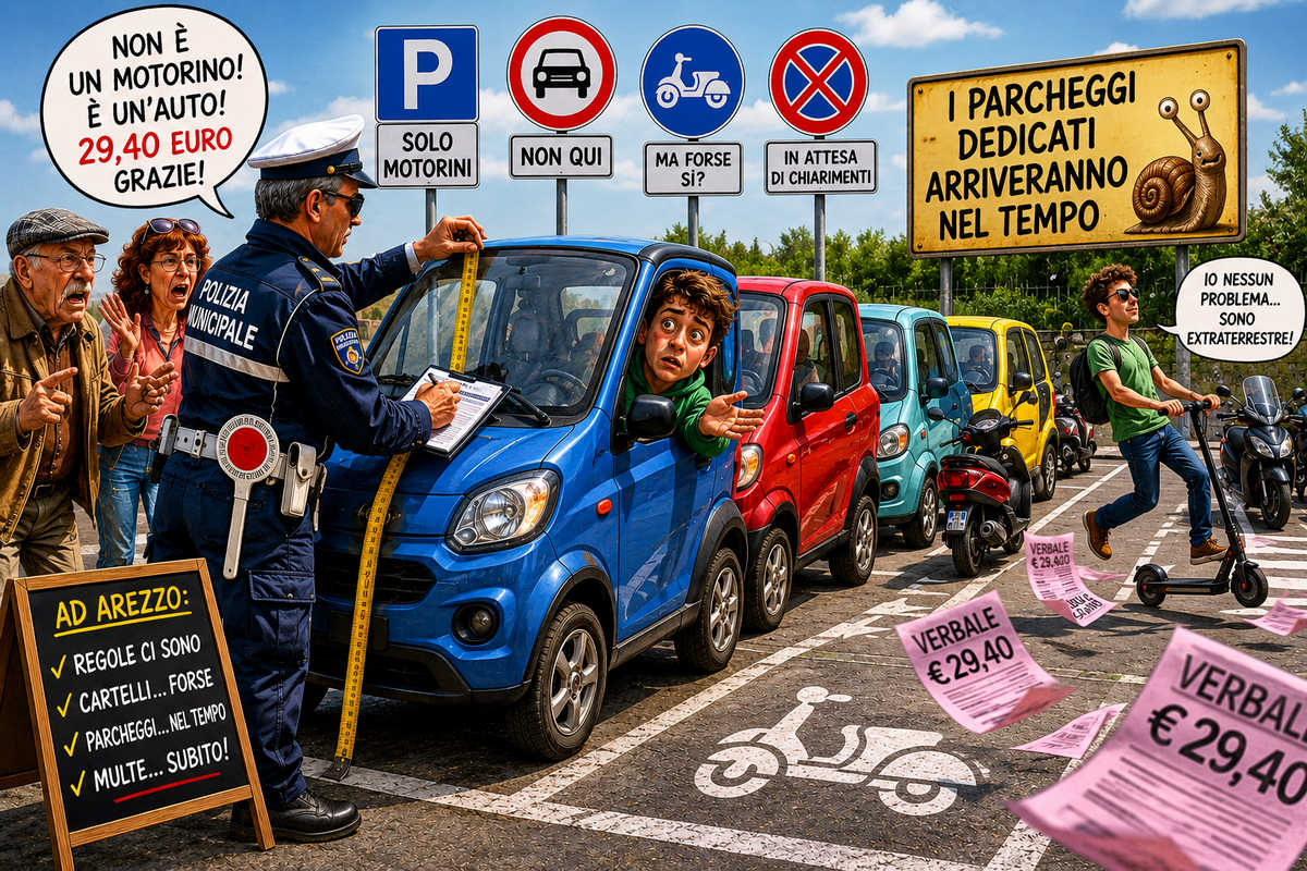 vigile macchinine infilate come sardine