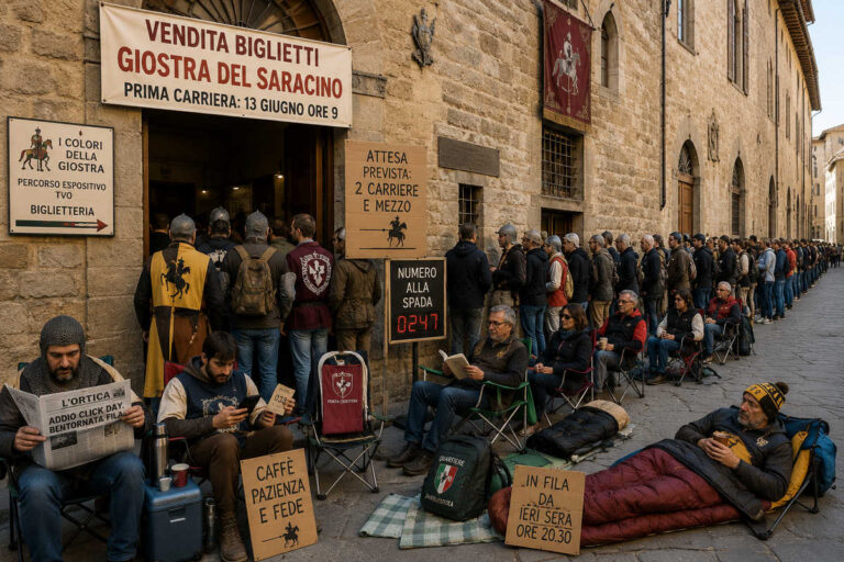 Giostra, abolito il clic: ora vince chi arriva prima e spera di trovare posto