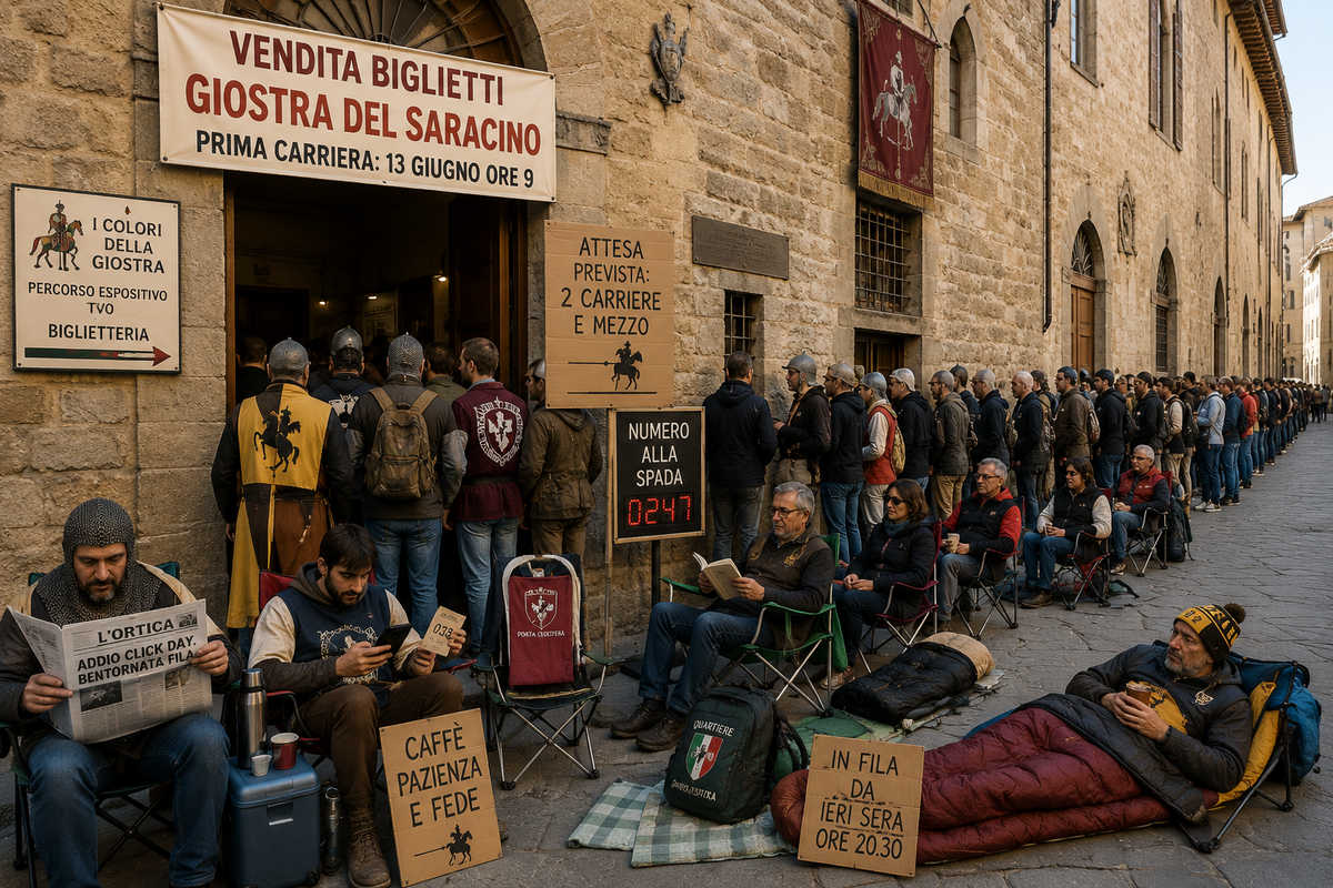 Arezzo riscopre le antiche tradizioni dopo anni di click si torna alla disciplina olimpica della coda