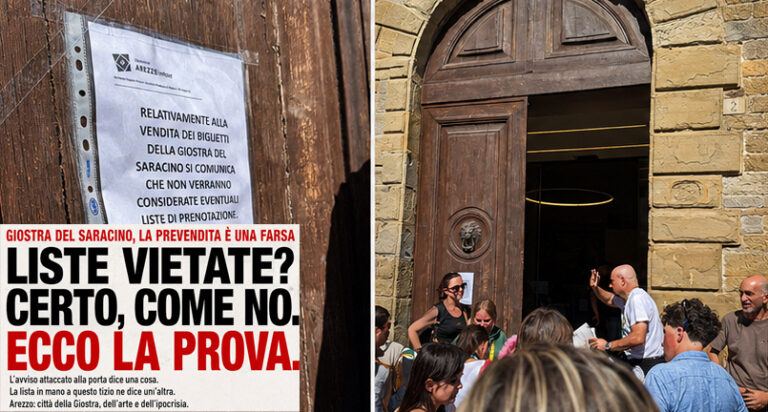 Biglietti del Saracino, vietate le liste. Infatti c’era la lista. E sono arrivati pure i carabinieri