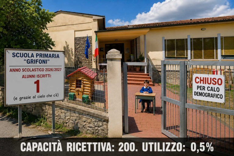 Val di Chio, chiudono le scuole: l’unico bambino nato nel 2026 nominato contemporaneamente alunno, rappresentante di classe e personale ATA