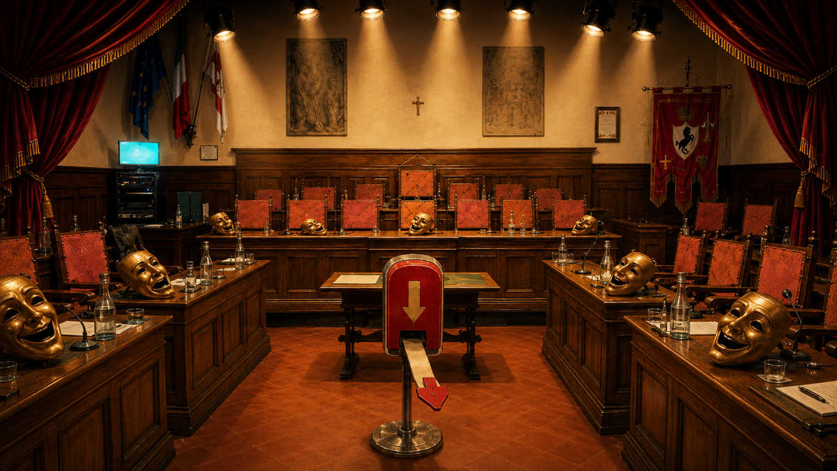 Consiglio comunale trasformato in un piccolo teatro