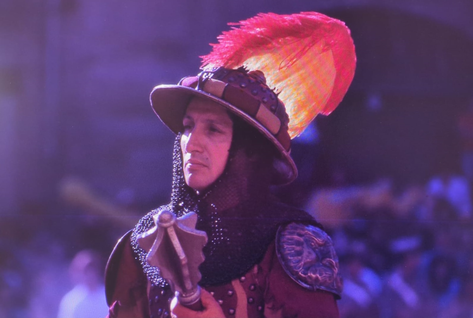 Roberto Doro in costume storico durante la Giostra del Saracino di Arezzo